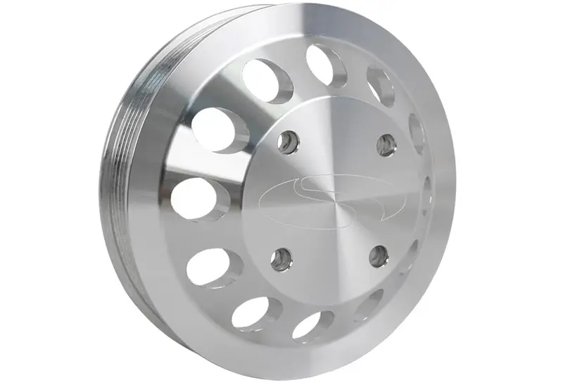 Steeda Mustang Gt/Boss 302 Billet 4 Bolt Water Pump Pulley 5.0L/5.2L Gt350 (2011-2022) 1