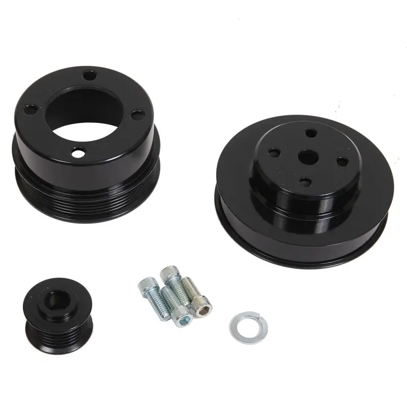 Steel Underdrive Pulley Set (Black) 1