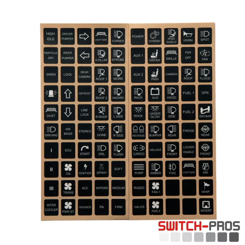 Switch-Pros Vertical Switch Panel Labels 1