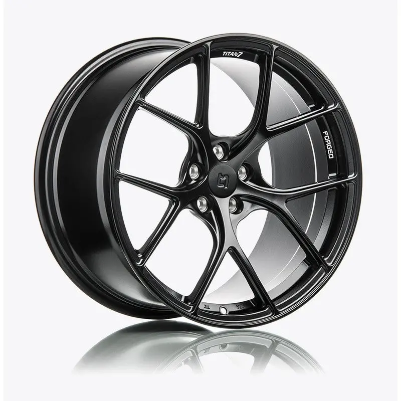 Titan 7 T-S5 Forged Split 5 Spoke Wheels Wicked Black 1
