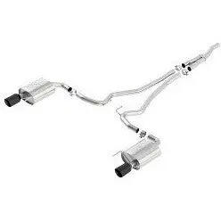 Touring Cat Back Exhaust System Black Chrome 1