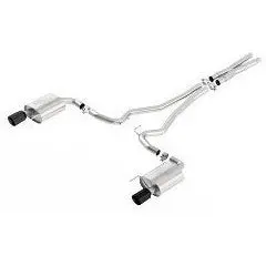 Touring Cat Back Exhaust System Black Chrome 1