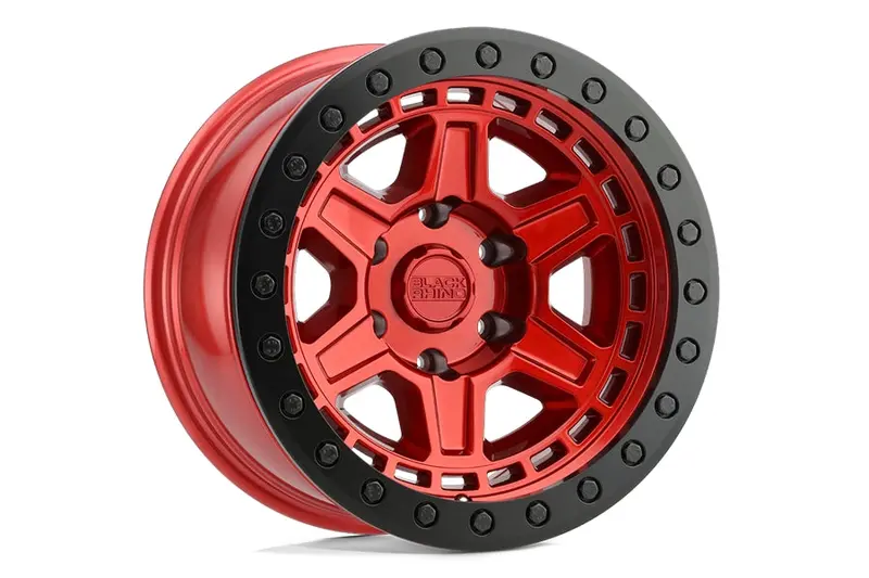 Toyota 4Runner/Tacoma/Tundra Black Rhino Reno Wheel, 17X9 6X139.7 0Mm - Candy Red 1