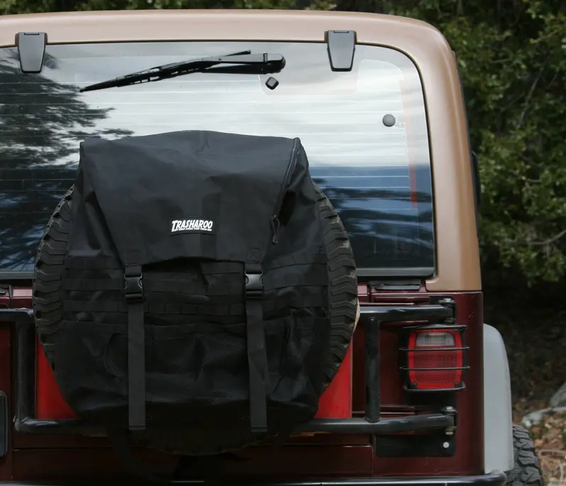 Trasharoo Spare Tire Trash Bag, Black 1