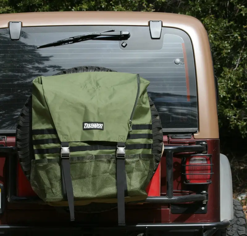 Trasharoo Spare Tire Trash Bag - Green 1