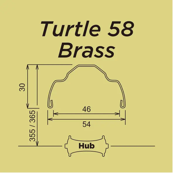 Turtle 58 Brass 1
