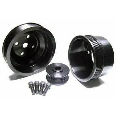 Underdrive Pulleys (Black Aluminum) 1