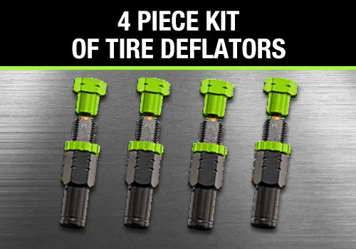 Up Down Air 4 Piece Adjustable Tire Deflator Kit & Storage Bag 1