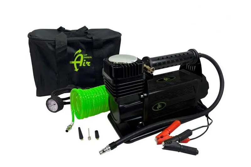 Up Down Air Egoi Air Compressor System W/ Storage Bag, Hose And Attachments 1