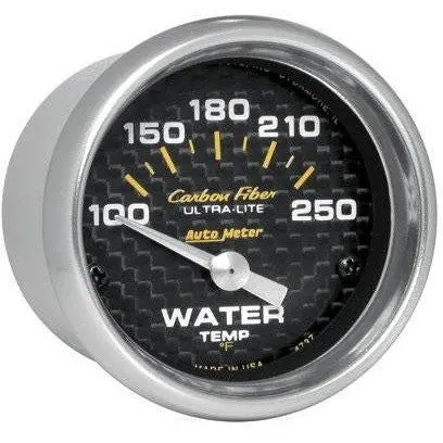 Water Temperature Gauge (Carbon Fiber 2 1/16'') 1