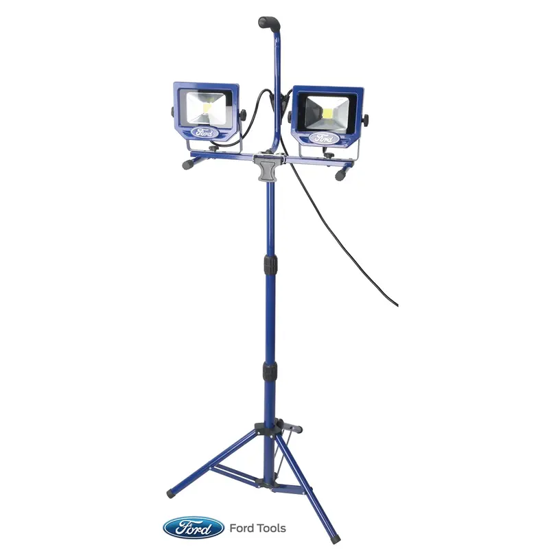Worklight With Fast Clamp And Stand, 2 X 20W, 2 X 1400 Lumen 1