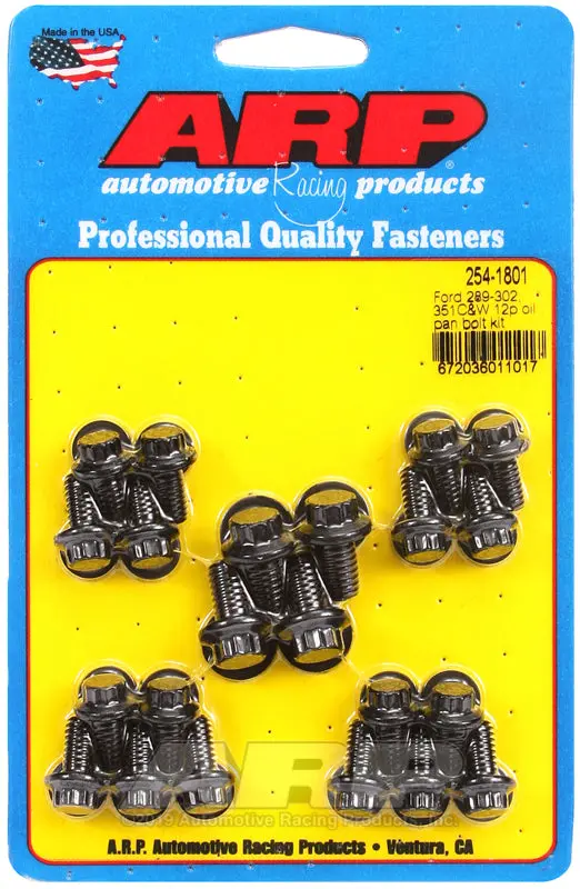 Arp 12-Point Oil Pan Bolt Kit For Ford 289, 302, 351C, And 351W Engines 1