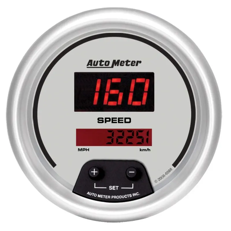 Autometer Ultra-Lite Digital Speedometer – 3-3/8 Inch, 160 Mph Range 1