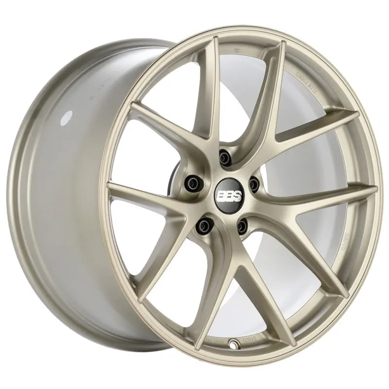 Bbs Unlimited Ci-R 19X10.5 Et41.5 (Face 3) Satin White-Gold Wheel 1