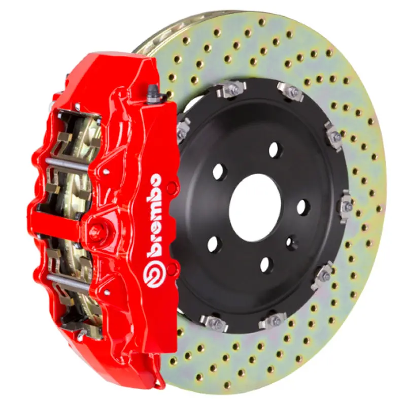 Brembo Gt Big Brake Kit For 2000–2006 Chevrolet Suburban – Front, 6-Piston Calipers, 380X34Mm Drilled Rotors, Red Finish 1