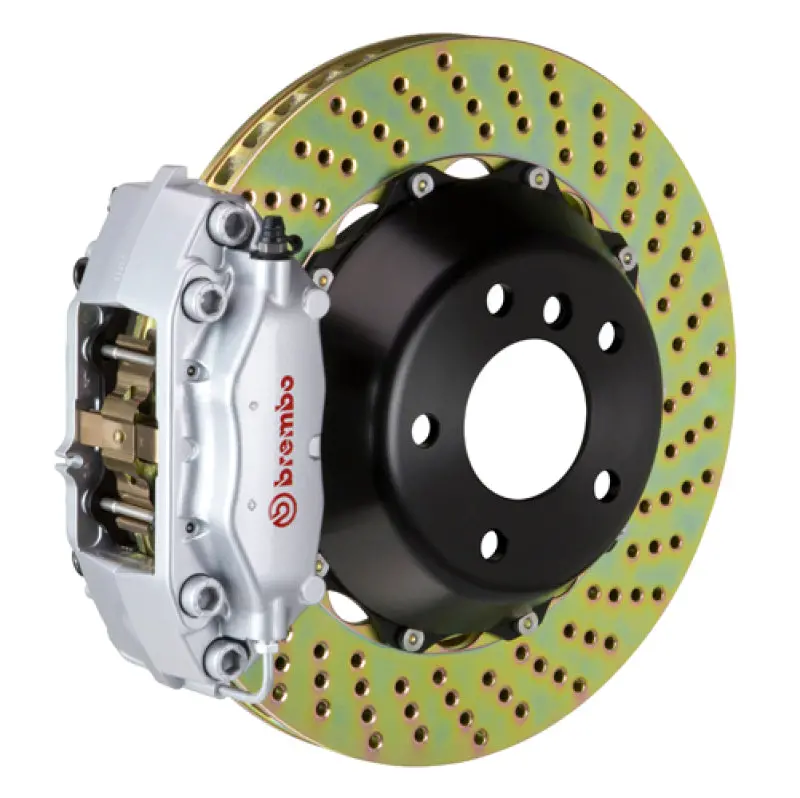 Brembo Gt Big Brake Kit – Rear, 4-Piston Calipers & Drilled 345X28Mm Two-Piece Rotors For 2006–2012 Bmw 325I (Non-Xdrive) 1