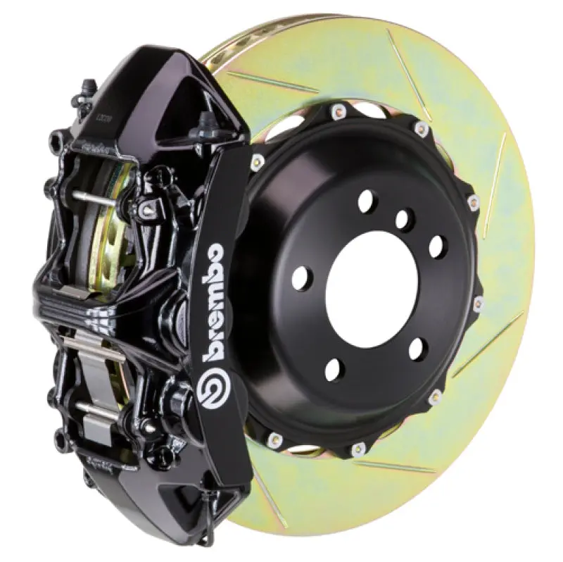 Brembo Gt Front Brake Kit For Volkswagen Gti (2015–2021) – 355X32Mm Slotted Two-Piece Rotors, 6-Piston Cast Calipers 1