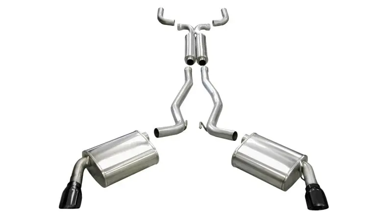 Corsa 10-14 Chevrolet Camaro Coupe Ss 6.2L V8 Auto Black Sport Cat-Back + Xo Exhaust 1