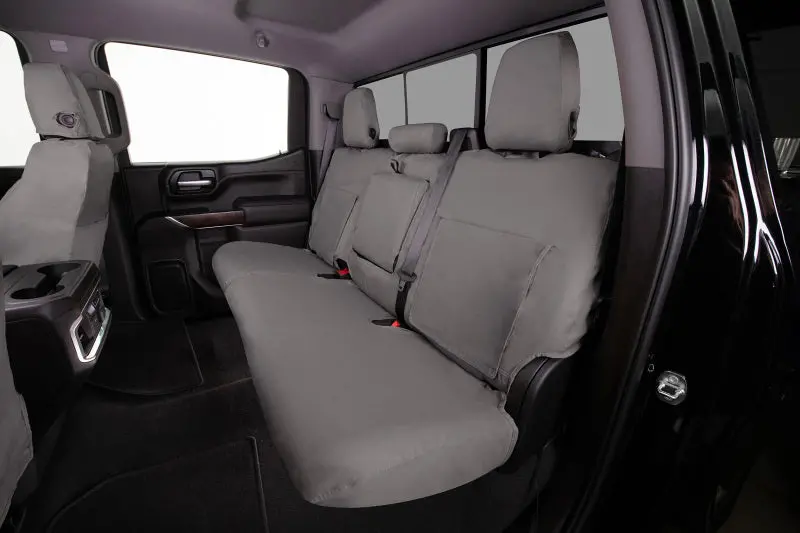 Covercraft Seatsaver Custom Front Row Seat Covers For 2023–2024 Buick Enclave – Polycotton, Misty Grey 1