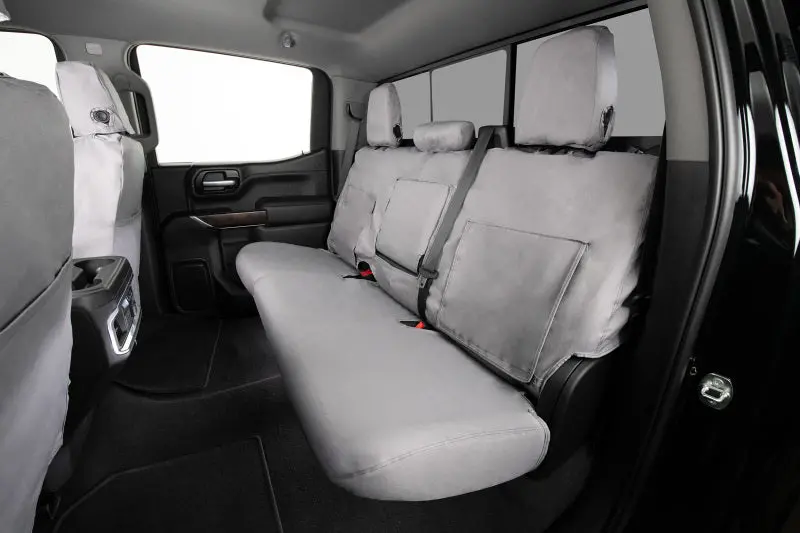 Covercraft Seatsaver Polycotton Seat Covers – Custom Fit For 2023–2024 Toyota Sequoia Second Row, Grey 1