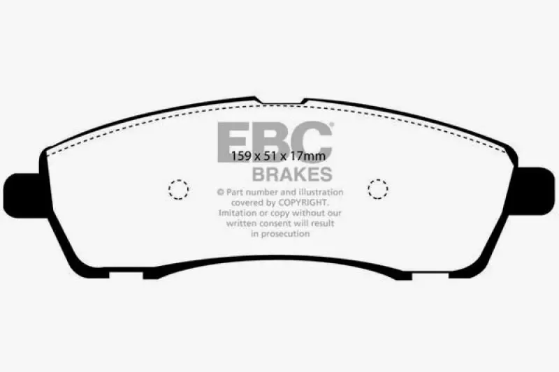 Ebc Extra-Duty Rear Brake Pads For 2000–2002 Ford Excursion 5.4L 2Wd 1