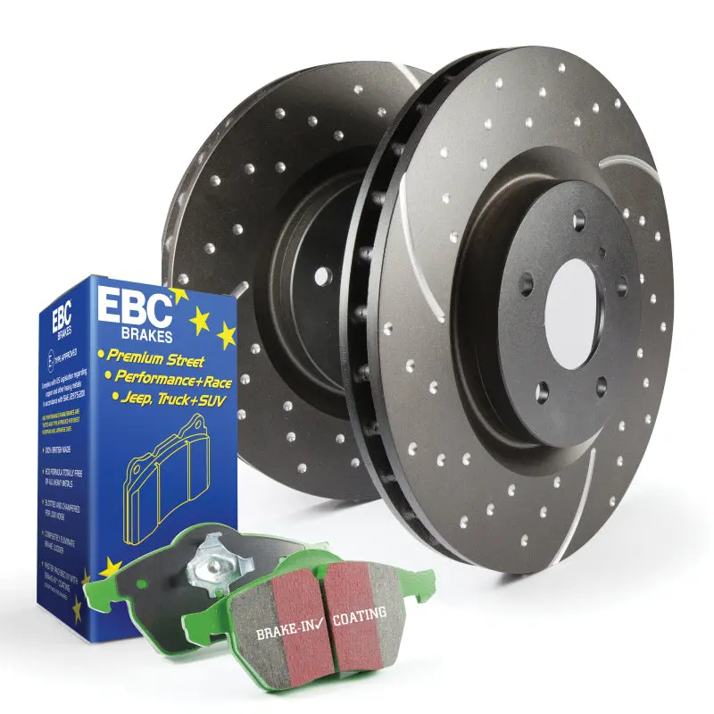 Ebc Greenstuff High-Performance Brake Pad And Gd Slotted Rotor Kit – S10 Series 1