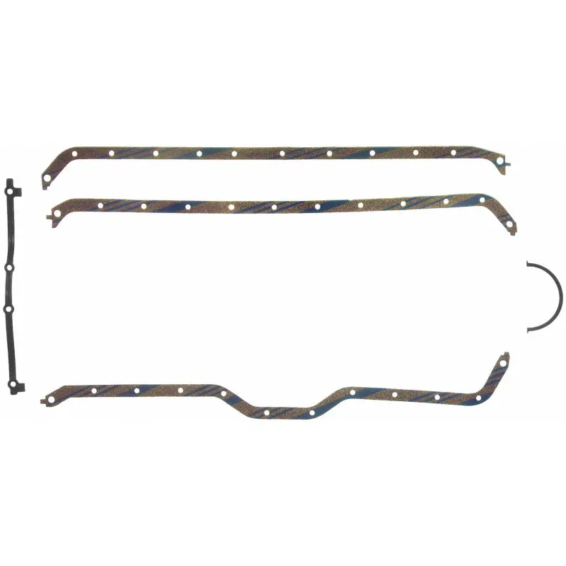 Fel-Pro Os 13881 C-1 Blue Stripe Cork-Rubber Engine Oil Pan Gasket Set For Jeep Wrangler 1