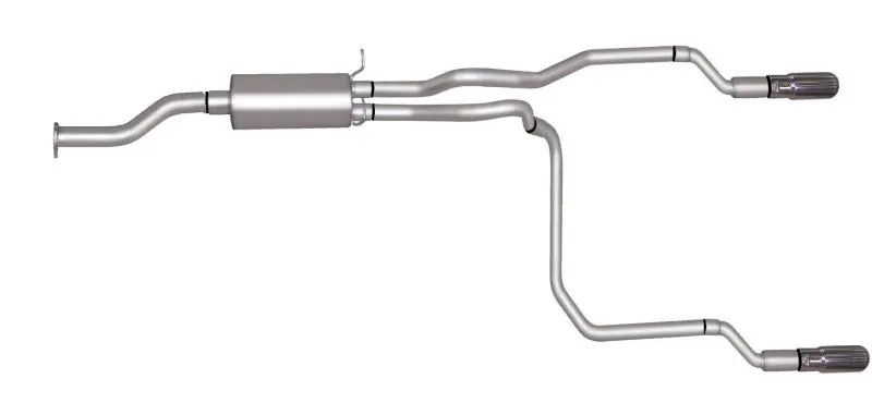 Gibson 98-99 Chevrolet S10 Base 4.3L 1.75In Cat-Back Dual Split Exhaust - Aluminized 1
