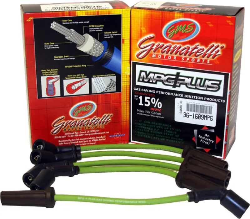 Granatelli Mpg Plus Ignition Wires – Optimized For 1971–1978 Mazda Rx Series 1.3L Rotary Engines 1