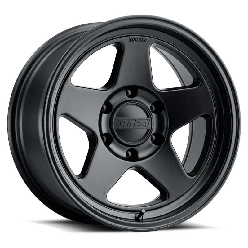 Kansei K12Mb Matte Black Alloy Wheel – 17X8.5In, 5X150Mm Bolt Pattern, 0Mm Offset, 110.3Mm Center Bore 1