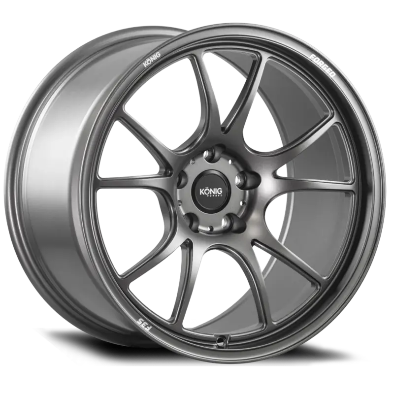 Konig Forged F3S Satin Charcoal Wheel – 18X9.5", 5X114.3Mm, +25Mm Offset, Knurled Bead 1