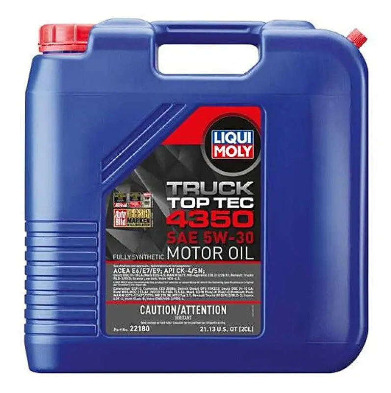 Liqui Moly Top Tec 4350 Heavy-Duty Motor Oil – Sae 5W-30, 20-Liter Drum For Commercial Vehicles 1