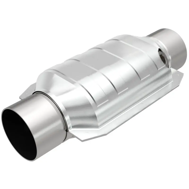 Magnaflow Universal Catalytic Converter – 3-Inch Inlet/Outlet, Single O2 Sensor Boss 1