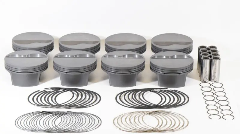 Mahle Forged Piston Set For Small-Block Ford – 433Ci, 4.155" Bore, 4.000" Stroke, 6.25" Rod, .927" Pin, -6Cc Dish, 12.1:1 Cr (8-Piece) 1