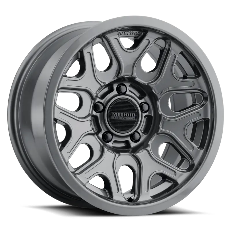 Method Mr322 Gloss Titanium Off-Road Wheel – 20X10, 6X135, -18Mm Offset, 4.76" Backspace, 87Mm Cb 1