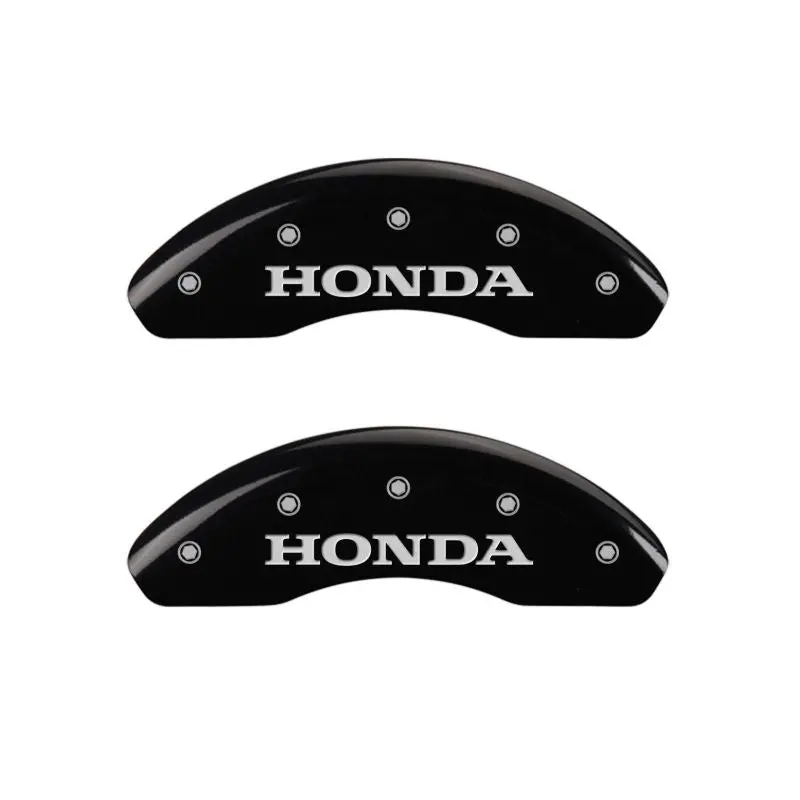 Mgp Engraved Caliper Covers — Front & Rear, I-Vtec Black With Silver Accent 1