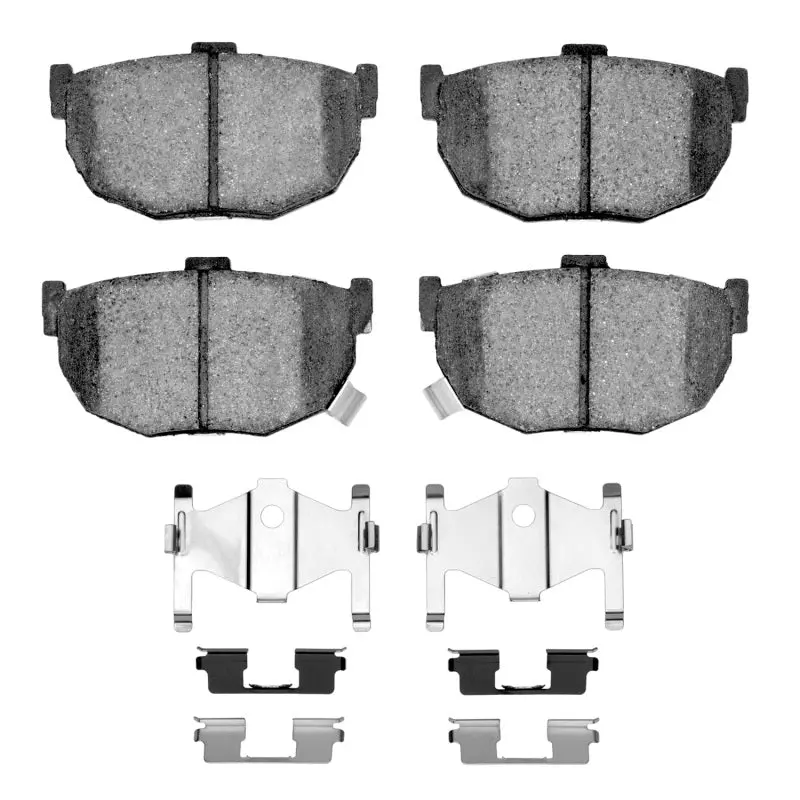 R1 85-09 Hyundai Tiburon Rear Optimum Oe Brake Pads & Hardware Kit 1