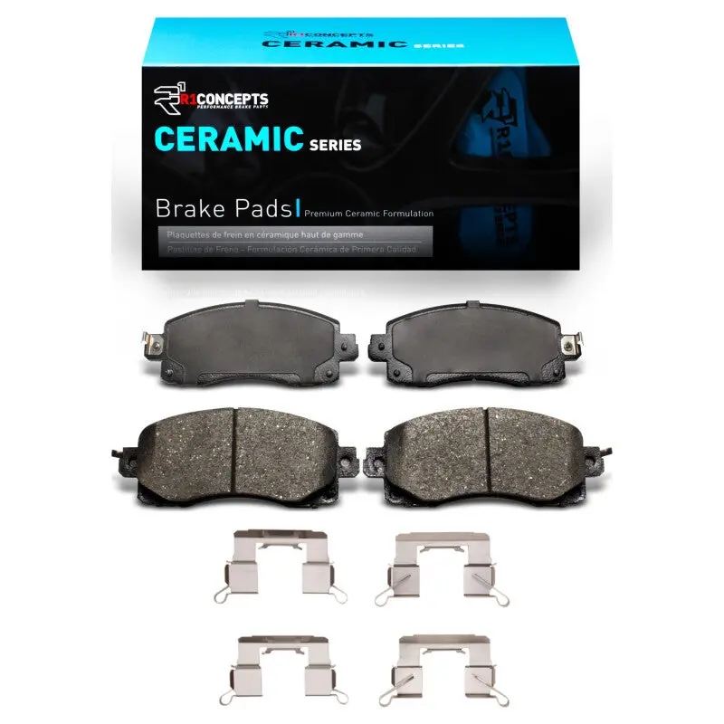 R1 Ceramic Front Brake Pad & Hardware Kit For 2017–2025 Subaru Forester 1