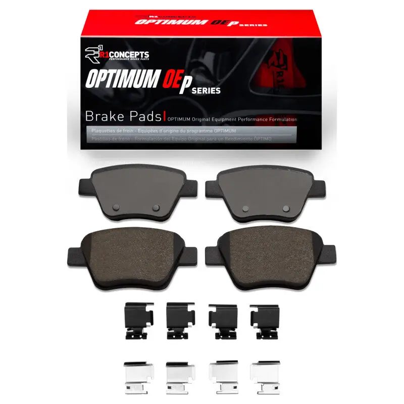 R1 Oe-Style Rear Brake Pad & Hardware Kit For 2005–2016 Audi A3 1