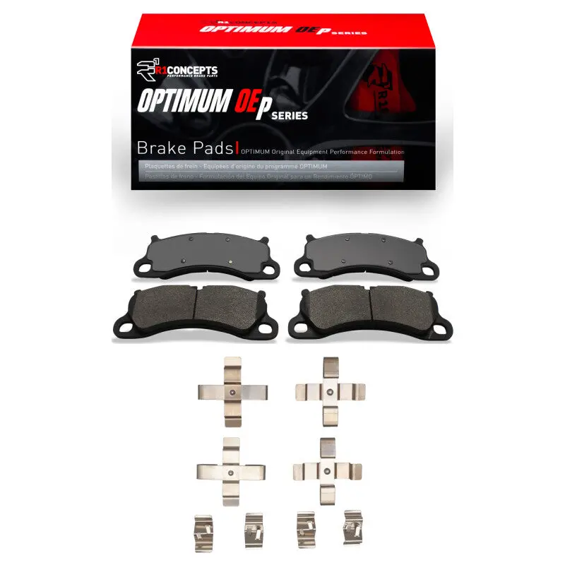 R1 Optimum Oe Front Brake Pad & Hardware Kit – Designed For 2012–2016 Porsche 911 Models 1