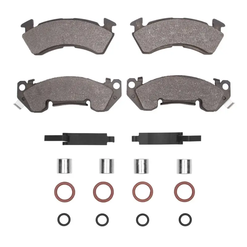 R1 Semi-Metallic Front Brake Pad & Hardware Kit For 1994–1996 Chevrolet Caprice 1