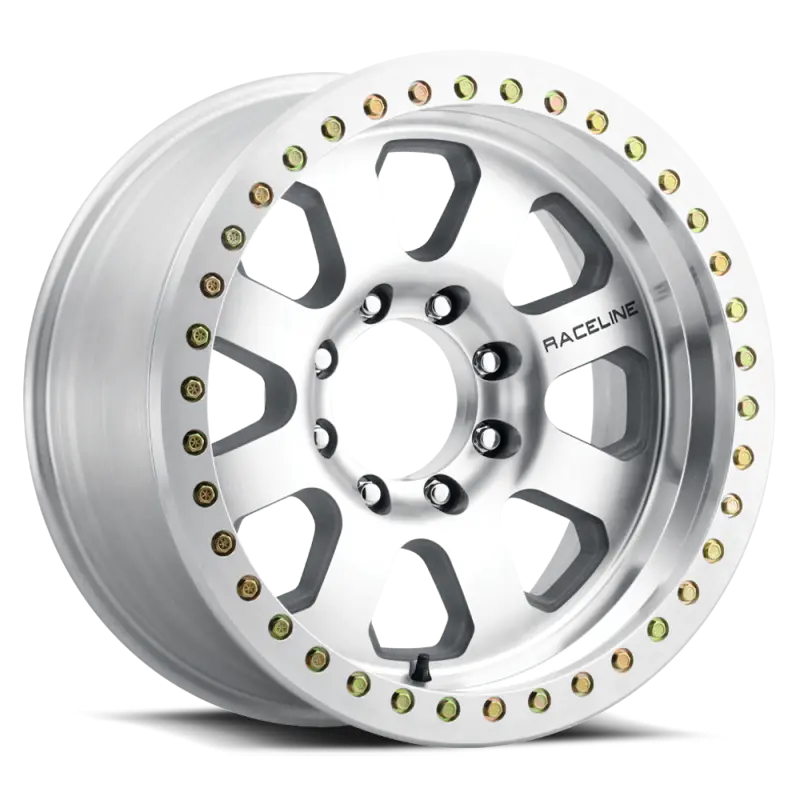 Raceline Rt260M Avenger Beadlock Wheel – 17X9", 8X165.1Mm, -12Mm Offset, 130.81Mm Bore, Machined Finish 1