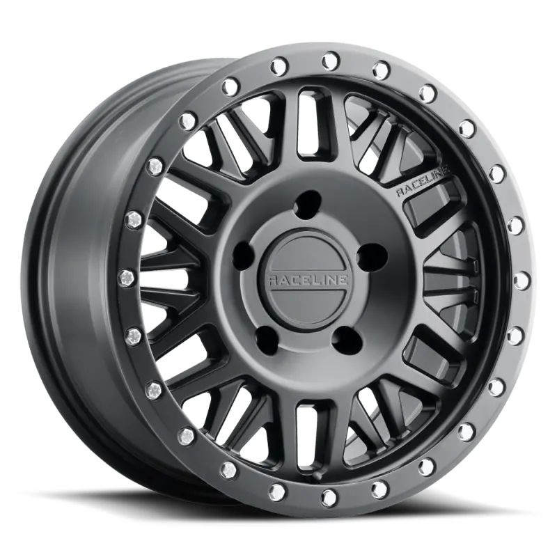 Raceline Ryno Satin Black Alloy Wheel – 16X8 Inches, 5X114.3 Bolt Pattern, Zero Offset, 72.62Mm Bore 1