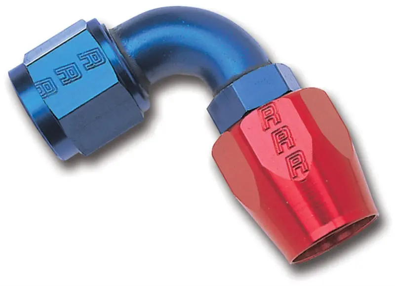 Russell Performance -8 An Red/Blue 90 Degree Full Flow Hose End (25 Pcs.) 1