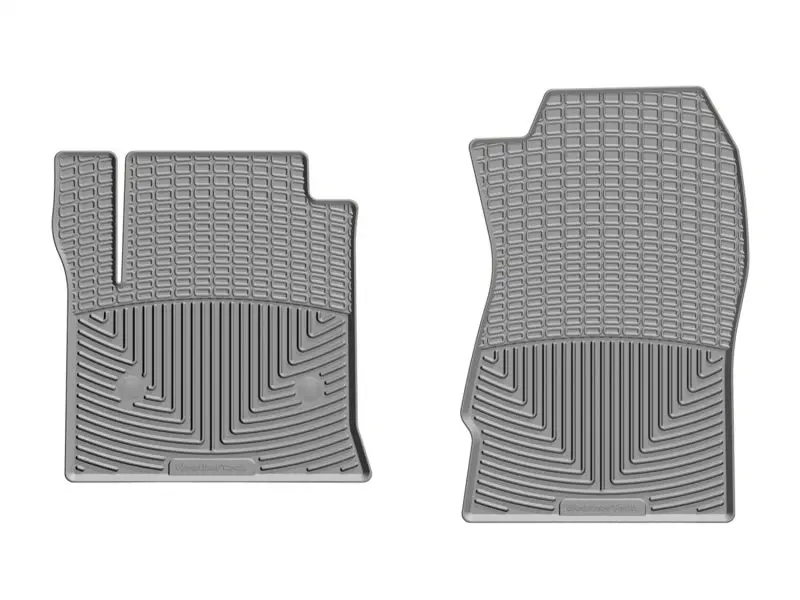 Weathertech Front Rubber Floor Mats For 2014+ Chevrolet Silverado — Gray 1