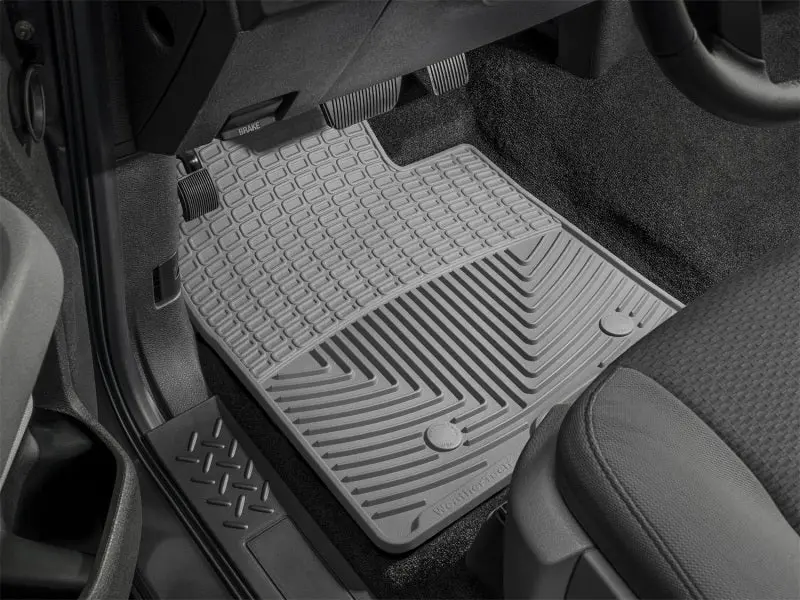 Weathertech Front Rubber Floor Mats For 2016+ Toyota Tacoma Access/Double Cab (Automatic Transmission Only) – Grey 1