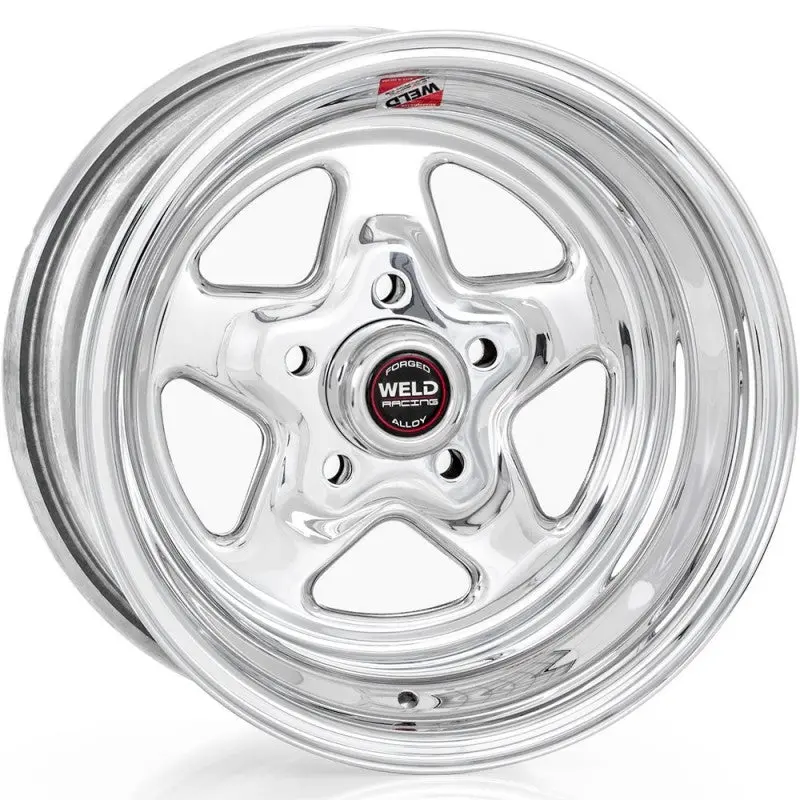 Weld Prostar 15X15 Inch Polished Non-Beadlock Wheel – 5X4.5 Pcd, 6.5-Inch Backspace 1