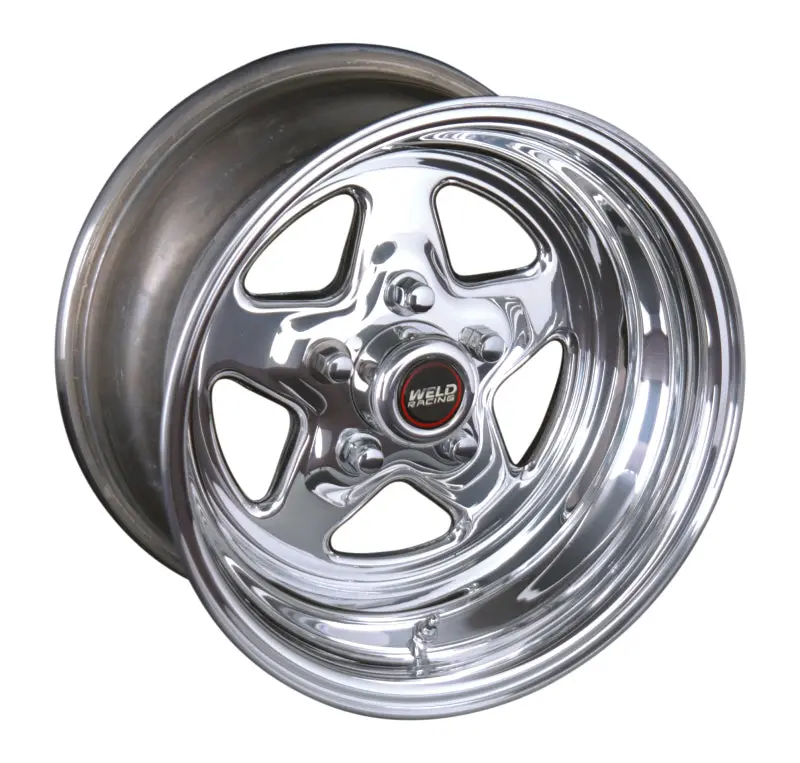 Weld Prostar Polished Aluminum Wheel – 15X3.5 Inches, 5X4.75 Bolt Pattern, 1.375-Inch Backspace (Non-Beadlock) 1
