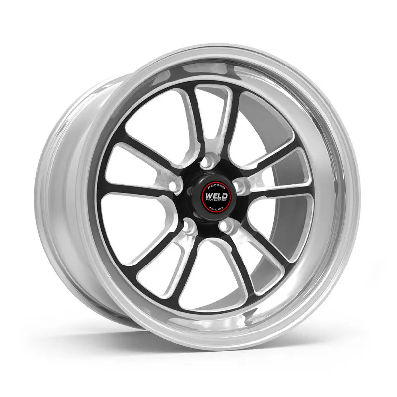 Weld S70 Rt-S 18X8.5In / 5X114.3 Bp / 5.7In. Bs - Black Center - Polished Shell Wheel 1
