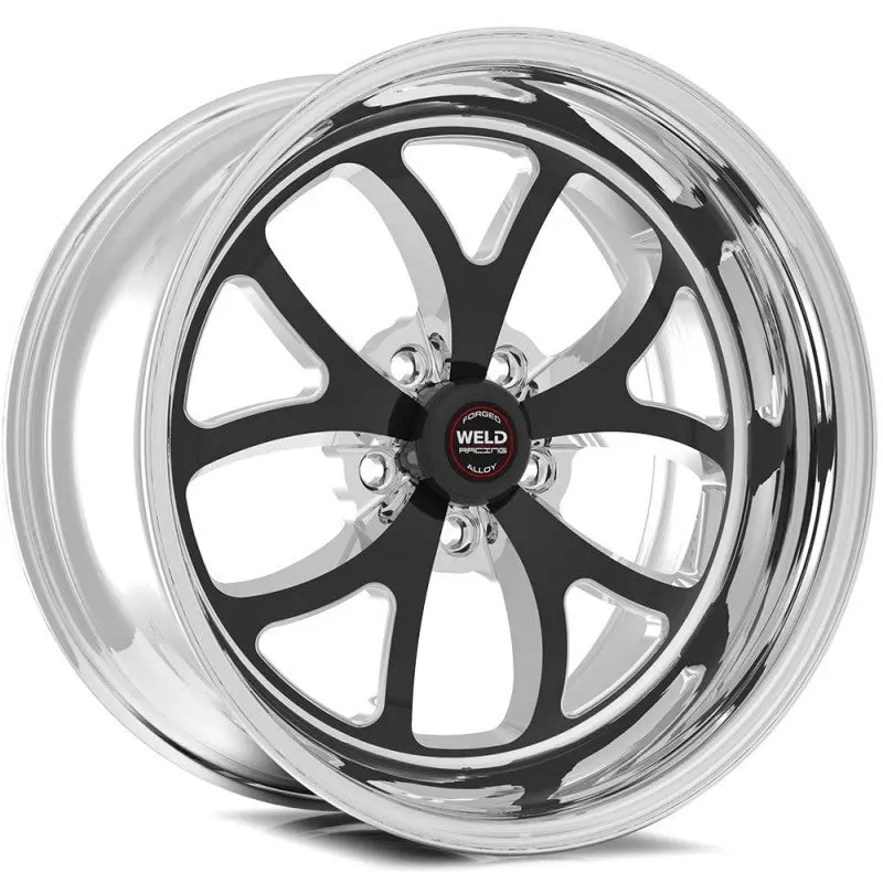 Weld S76 Black Alloy Wheel – 20X8In, 5X120Mm, 5.3In Backspace, High-Pad Design (Non-Beadlock) 1